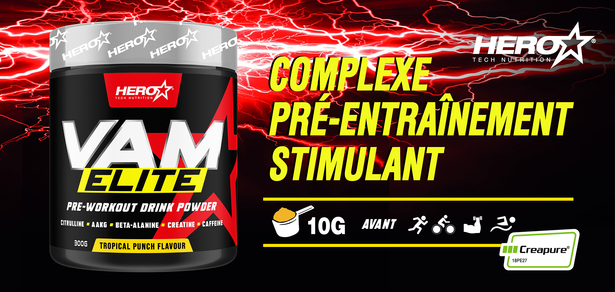 VP7 HERO TECH NUTRITION - vegetable protein - PEA PROTEIN herotechnutrition